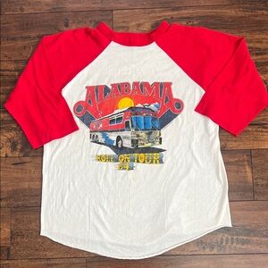 Vintage 1984 Alabama Tour Raglan Tee
